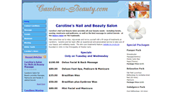 Desktop Screenshot of carolines-beauty.com